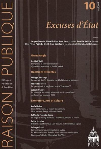 EXCUSES D ETATS (9782840506638-front-cover)
