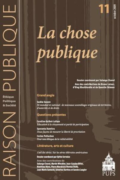 CHOSE PUBLIQUE (9782840506706-front-cover)