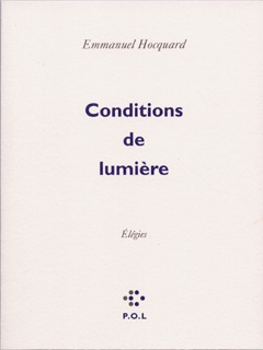 Conditions de lumière, Élégies (9782846822053-front-cover)