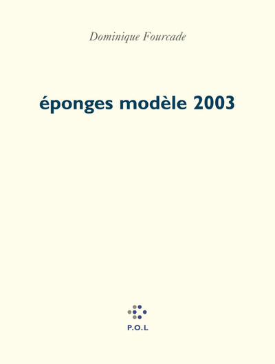 éponges modèle 2003 (9782846820578-front-cover)