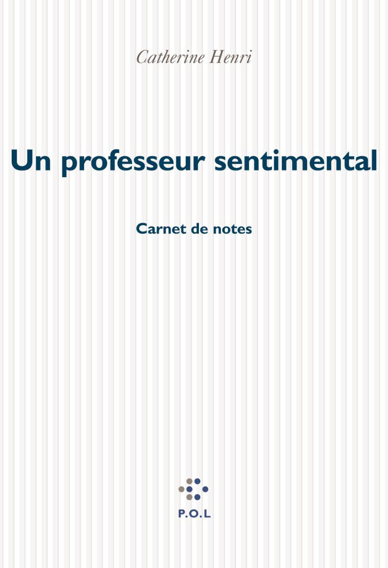Un professeur sentimental, Carnet de notes (9782846820639-front-cover)