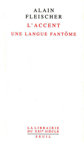 L'Accent. Une langue fantôme (9782020842501-front-cover)
