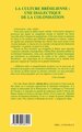 LA CULTURE BRÉSILIENNE : UNE DIALECTIQUE DE LA COLONISATION (9782738488121-back-cover)