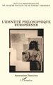 L'identité philosophique européenne (9782738422224-front-cover)