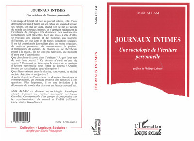 Journaux intimes, - Malik ALLAM (9782738446053-front-cover)