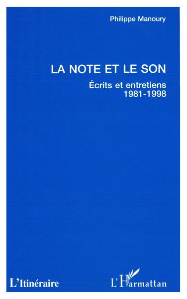 LA NOTE ET LE SON (9782738469854-front-cover)