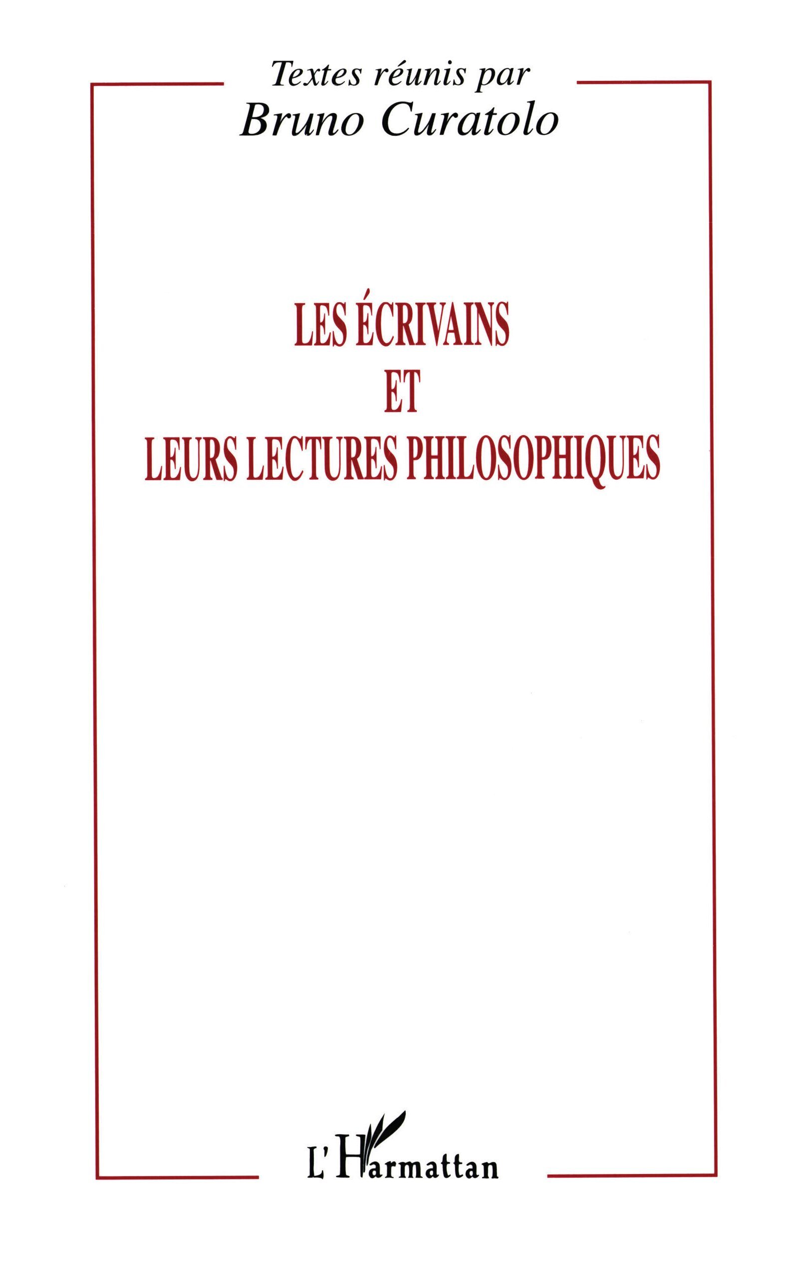 Les écrivains et leurs lectures philosophiques (9782738440891-front-cover)