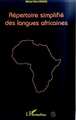 REPERTOIRE SIMPLIFIE DES LANGUES AFRICAINES (9782738485588-front-cover)