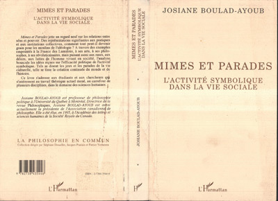 Mimes et parades, L'activité symbolique dans la vie sociale (9782738435446-front-cover)