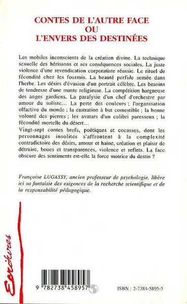 Contes de l'autre face ou L'envers des destinées (9782738458957-back-cover)