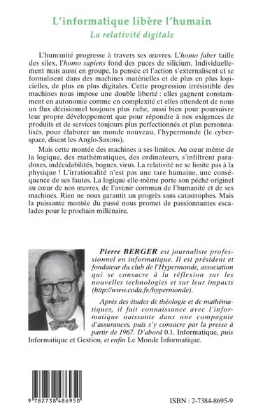 L'INFORMATIQUE LIBÈRE L'HUMAIN (9782738486950-back-cover)