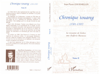 Chronique touareg (1701-1705), Le royaume de Gober, une chefferie Haouassa - Tome 2 (9782738453143-front-cover)