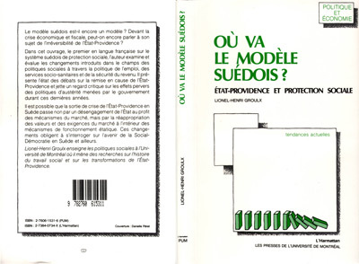 Le modèle suédois, Etat, providence et protection sociale (9782738407344-front-cover)