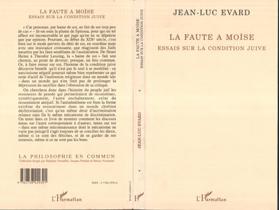 La faute à Moïse, Essai sur la condition juive (9782738429391-front-cover)