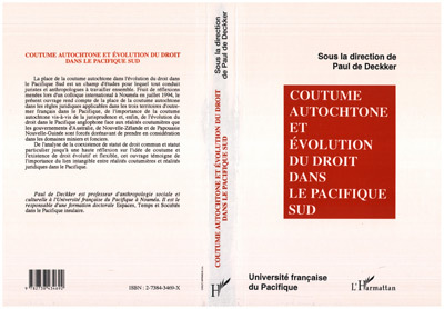 Coutume autochtone et évolution du droit dans le Pacifique du Sud (9782738434692-front-cover)