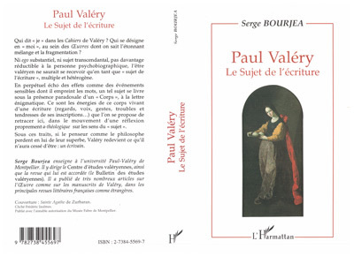 Paul Valéry, Le sujet de l'écriture (9782738455697-front-cover)