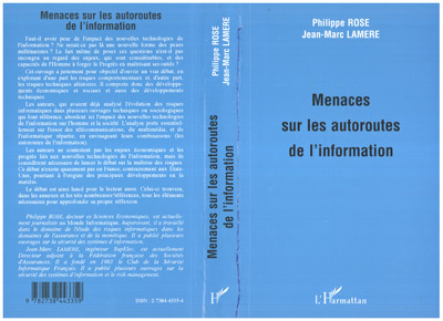 Menaces sur les autoroutes de l'information (9782738443359-front-cover)