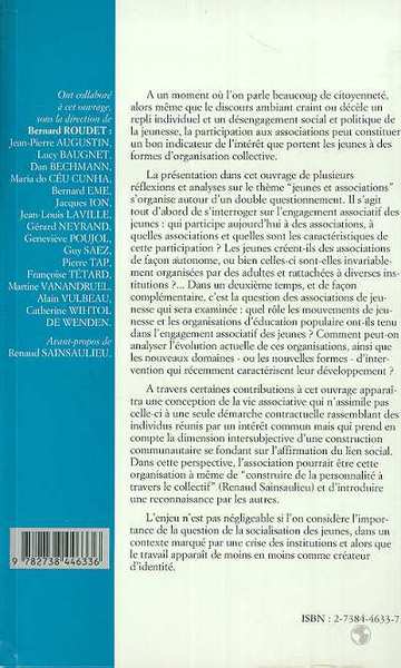 Des jeunes et des associations (9782738446336-back-cover)