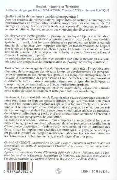 Vingt-cinq ans d'évolution de l'industrie et des territoires français (9782738451378-back-cover)