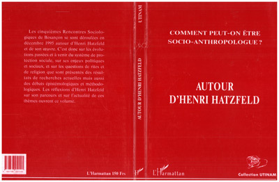 Utinam, AUTOUR D'HENRI HATZFELD, Comment peut-on être socio-anthropologue ? (9782738451125-front-cover)