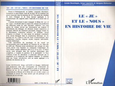 Le "Je" et le "Nous" en Histoire de Vie (9782738470676-front-cover)