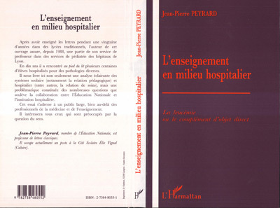 L'ENSEIGNEMENT EN MILIEU HOSPITALIER, La leucémie ou le complément d'objet direct (9782738480552-front-cover)