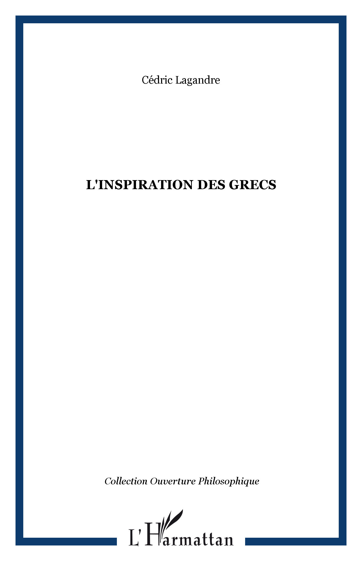 L'INSPIRATION DES GRECS (9782738495587-front-cover)