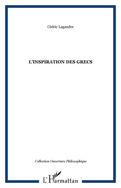 L'INSPIRATION DES GRECS (9782738495587-front-cover)
