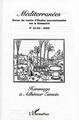 Méditerranées, HOMMAGE À ADHÉMAR ESMEIN (n°22-23) (9782738495778-front-cover)