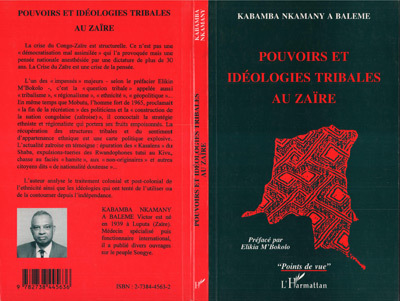 Pouvoirs et idéologies tribales au Zaïre (9782738445636-front-cover)