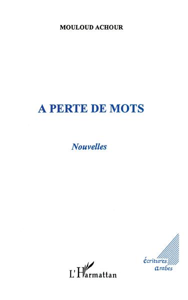 A perte de mots, Nouvelles (9782738448248-front-cover)