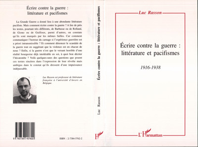 Ecrire contre la guerre: littérature et pacifismes 1916-1938 (9782738457622-front-cover)