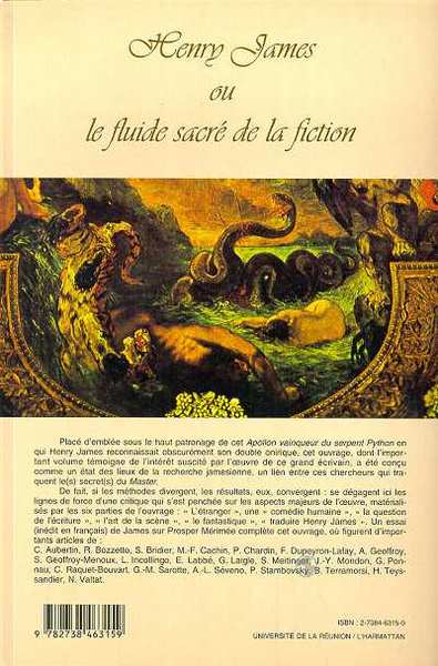 Henry James ou le fluide sacré de la fiction (9782738463159-back-cover)