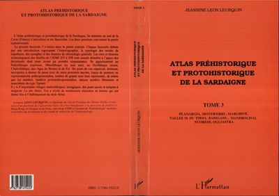 Atlas préhistorique et protohistorique de la Sardaigne, Tome 3 (9782738455222-front-cover)