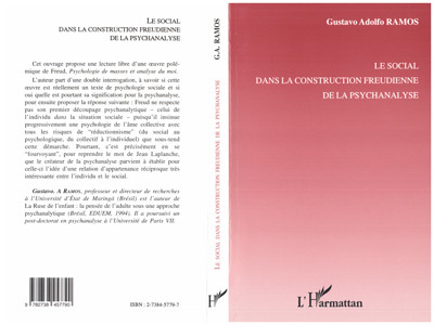 LE SOCIAL DANS LA CONSTRUCTION FREUDIENNE DE LA PSYCHANALYSE (9782738457790-front-cover)