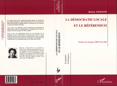 La démocratie locale et le référendum (9782738450081-front-cover)