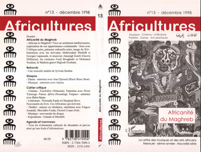 Africultures, Africanité du Maghreb (9782738470904-front-cover)