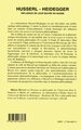 Husserl-Heidegger, Influence de leur oeuvre en Russie (9782738466075-back-cover)