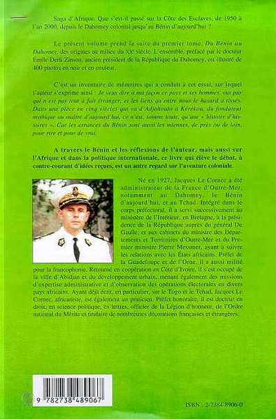 LA CALEBASSE DAHOMEENNE OU LES ERRANCES DU BENIN, Tome 2 (9782738489067-back-cover)