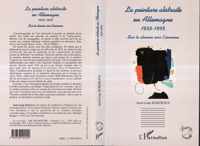LA PEINTURE ABSTRAITE EN ALLEMAGNE 1933-1955, Sur le chemin vers l'inconnu (9782738494092-front-cover)