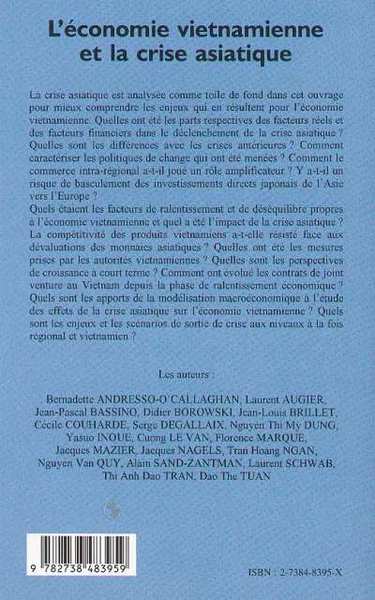 L'ÉCONOMIE VIETNAMIENNE ET LA CRISE ASIATIQUE (9782738483959-back-cover)