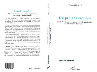 Du projet européen, Contribution pour une nouvelle génération de bâtisseurs de l'Europe (9782738490797-front-cover)