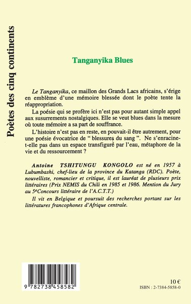 Tanganyika blues (9782738458582-back-cover)