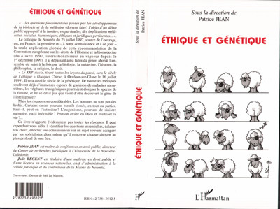 ÉTHIQUE ET GÉNÉTIQUE (9782738495129-front-cover)
