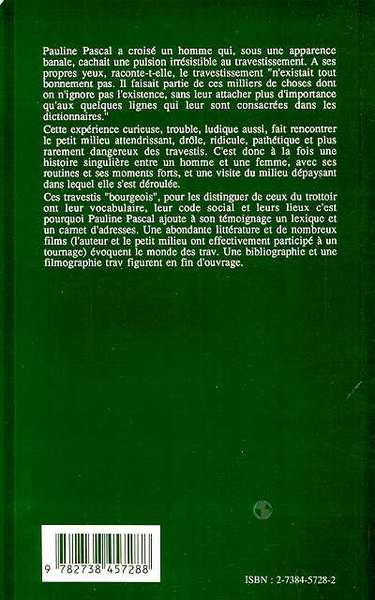 TRAVELAND, LA DAME ET LE TRAVESTI (9782738457288-back-cover)