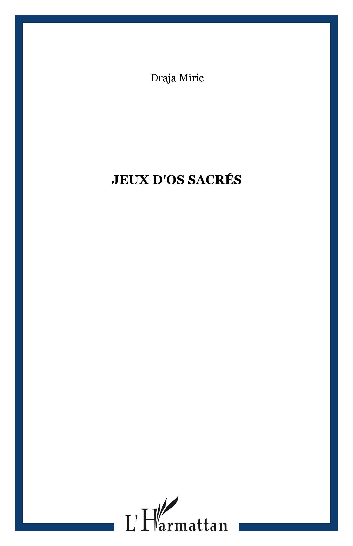 Jeux d'os sacrés (9782738445285-front-cover)
