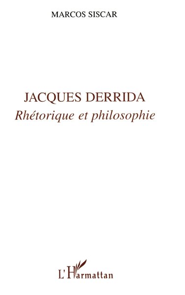 Jacques Derrida, Rhétorique et philosophie (9782738465962-front-cover)