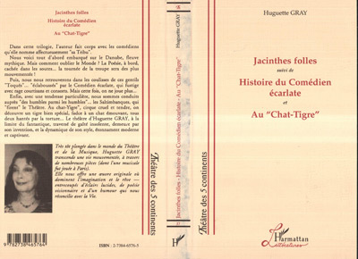 Jacinthes folles, Suivi de "Histoire du comédien écarlate" et au "Chat-tigre" (9782738465764-front-cover)