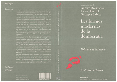 Les formes modernes de la démocratie (9782738414311-front-cover)