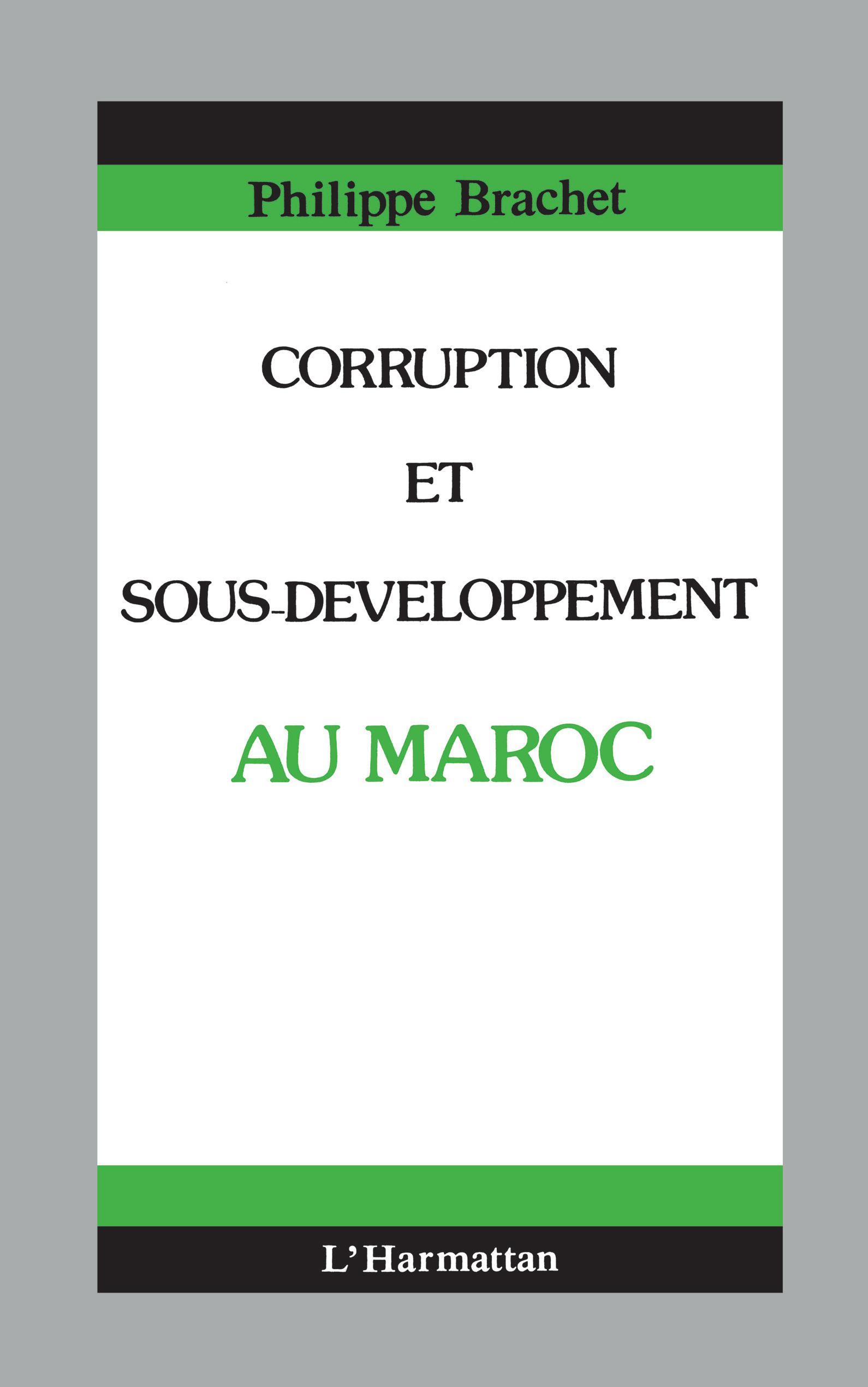 Corruption et sous-développement au Maroc (9782738411372-front-cover)